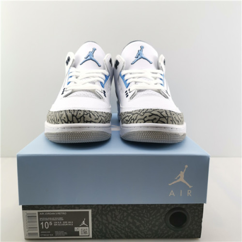 Jordan 3 Retro UNC (2020)     CT8532-104
