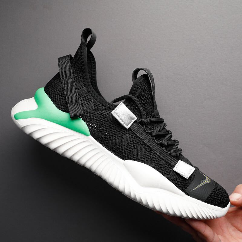 夏季透气飞织男鞋网鞋休闲百搭韩版薄款运动春季2020潮流新款潮鞋