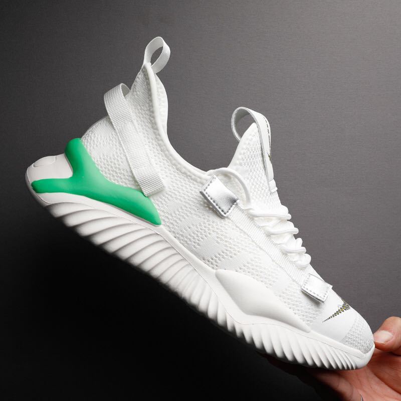 夏季透气飞织男鞋网鞋休闲百搭韩版薄款运动春季2020潮流新款潮鞋