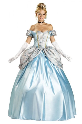 Blue Elegant Cinderella Fairytale Halloween Costume
