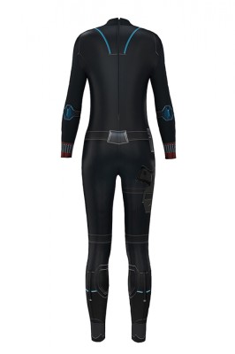 Sexy Black Widow Bodysuit Halloween Superhero Costume Black