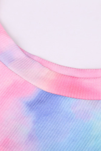 Tie Dye Twist Detail Tank Top
