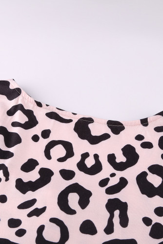 Leopard Tiered Babydoll Dress