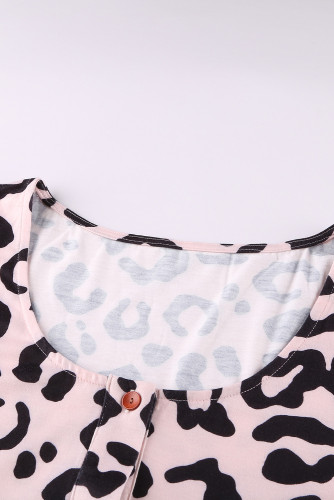 Leopard Tiered Babydoll Dress