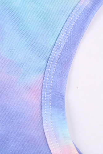 Tie Dye Twist Detail Tank Top