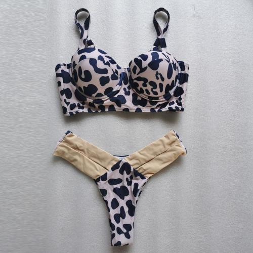 SE Brand New Push Up Bikini Sexy Bandage Mesh Swimsuit Print Leopard Thong Swimwear Beach Biquini 2020 Summer Bathing Suit