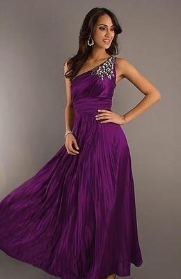 Shoulder bead craft foreign trade evening dress