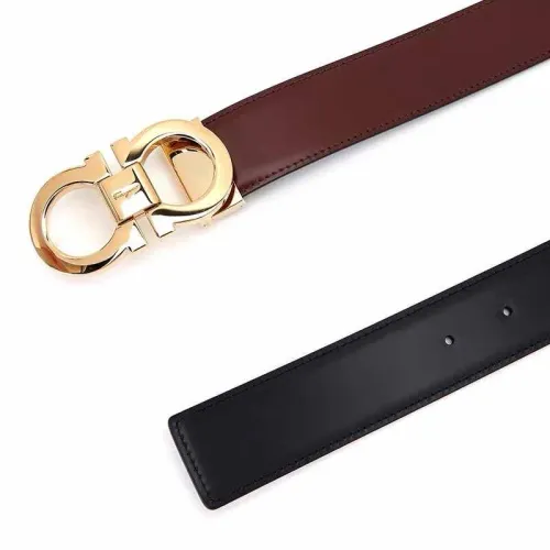 FERRAGAMO Ferragamo belt new casual leather double-sided men's belt 3.5CM
