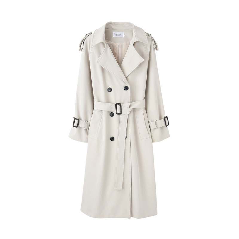 Fashion New Double-Breasted Women Trench Coat Long Belted Slim Lady Duster Coat Cloak Female Outerwear Spring Autumn Clothes