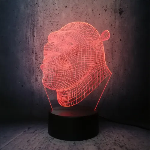 Shrek 3D Touch USB Visual Led Bulb Lamp Night Light novelty lighting floodlights Table Lampara Xmas Gift RGB movie fans gifts