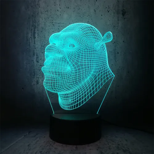 Shrek 3D Touch USB Visual Led Bulb Lamp Night Light novelty lighting floodlights Table Lampara Xmas Gift RGB movie fans gifts