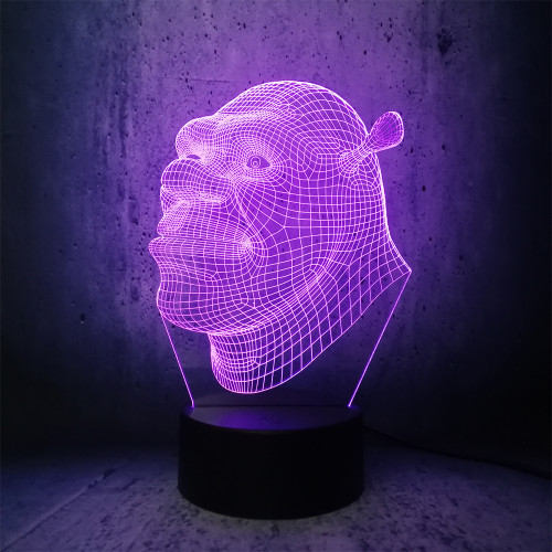 Shrek 3D Touch USB Visual Led Bulb Lamp Night Light novelty lighting floodlights Table Lampara Xmas Gift RGB movie fans gifts