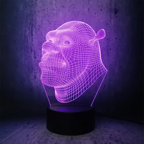 Shrek 3D Touch USB Visual Led Bulb Lamp Night Light novelty lighting floodlights Table Lampara Xmas Gift RGB movie fans gifts