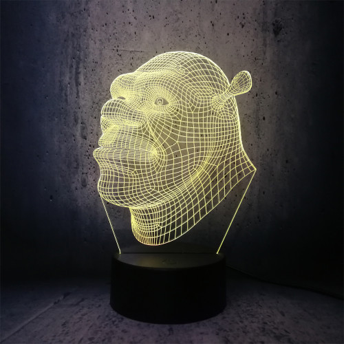 Shrek 3D Touch USB Visual Led Bulb Lamp Night Light novelty lighting floodlights Table Lampara Xmas Gift RGB movie fans gifts