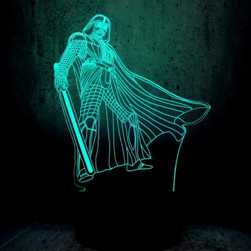 wonderful Star War Darth Vader Anakin Black Knight 3D LED Lamp Color Change NIght light party decoration boys cool gifts