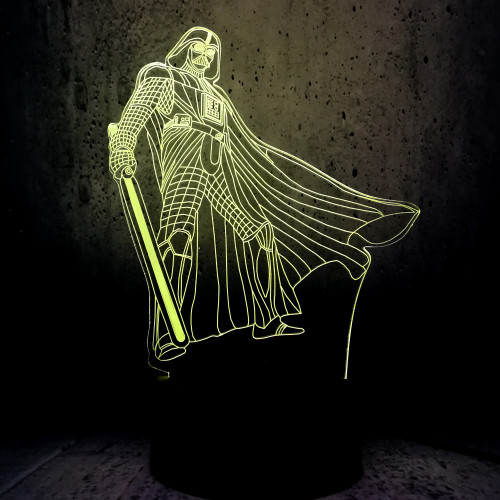 wonderful Star War Darth Vader Anakin Black Knight 3D LED Lamp Color Change NIght light party decoration boys cool gifts