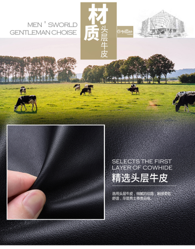 Goldlion wallet men's short leather genuine men's 2020 new fashion brand-name first layer genuine leather wallet