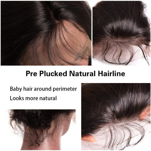 Straight Full Lace Human Hair Wigs Pre Plucked With Baby Hair Malaysian Remy Hair Full Lace Wigs For Women RXY Black Hair Wig