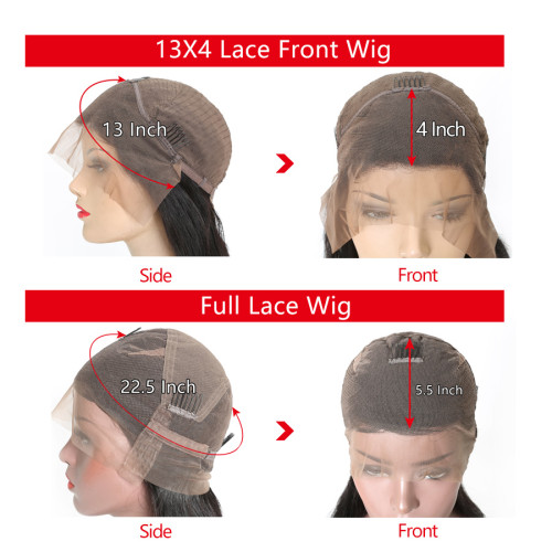 Straight Full Lace Human Hair Wigs Pre Plucked With Baby Hair Malaysian Remy Hair Full Lace Wigs For Women RXY Black Hair Wig