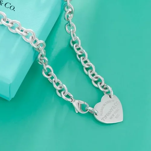Tiffany Genuine Necklace lady's exquisite heart-shaped tag Sterling Silver clavicle chain 19936562