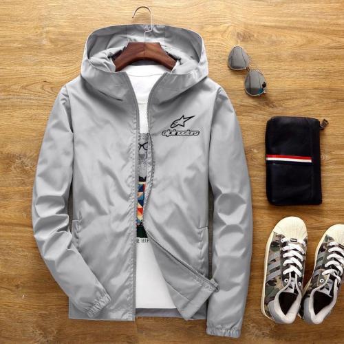Alpinestars Jacket Men's Windbreaker 2020 SpringAutumn New Alpine Star Jacket Men's Windbreaker Pilot Hooded Jacket Male 6XL 7XL