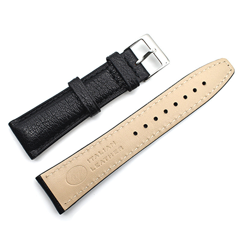 新款法国高级山羊柔软植鞣皮24/22/20mm全包边真皮手表带厂家直销