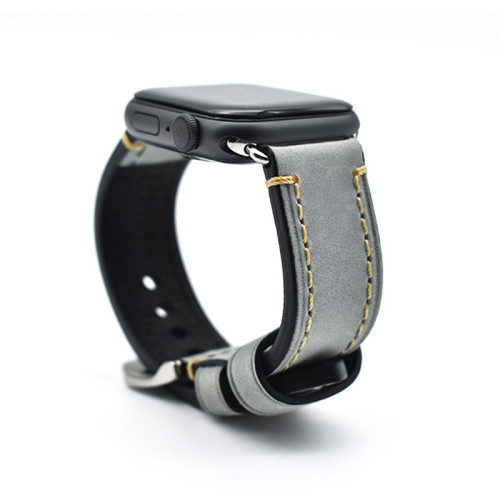 时尚男女款新款适用于Apple watch疯马皮真皮手表带苹果1/2/3/4/5