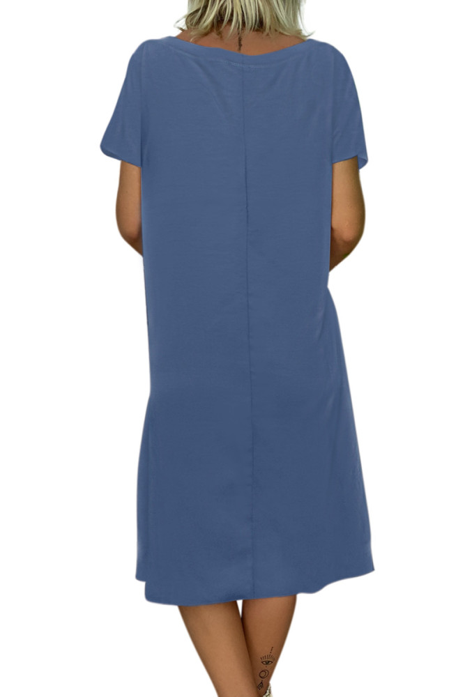 Copy Summer Tribal Print V-Neck Shift Casual Dress