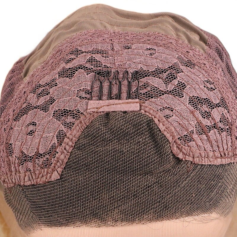 QQXCAIW Synthetic Lace Front Wig For Women Orange Color Glueless Long Natural Body Wave Heat Resistant Fiber Wigs