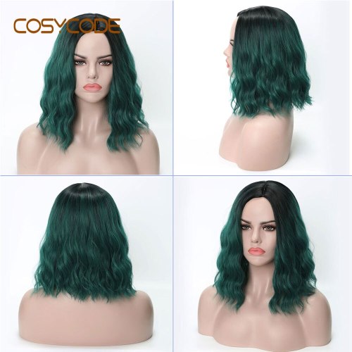 COSYCODE Purple Wig for Women Synthetic Cosplay Wig Slight Side Part 14 inch 30 cm Costume Wig Non-Lace