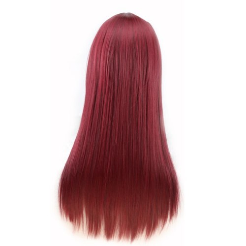 Similler 24 Synthetic Hair Women Long Natural Black Straight Wig High Temperature Fiber For Party Gift Brown 7 Colors Available
