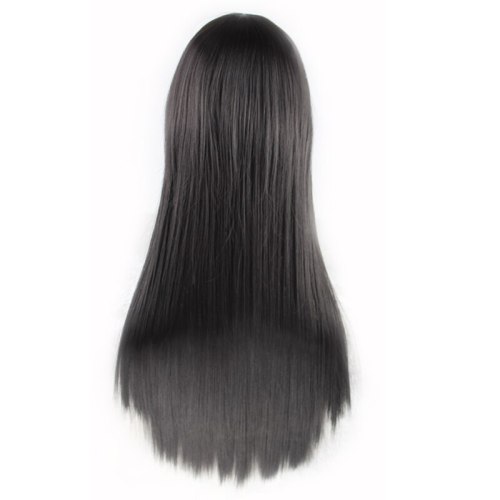 Similler 24 Synthetic Hair Women Long Natural Black Straight Wig High Temperature Fiber For Party Gift Brown 7 Colors Available