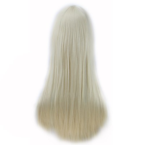 Similler 24 Synthetic Hair Women Long Natural Black Straight Wig High Temperature Fiber For Party Gift Brown 7 Colors Available