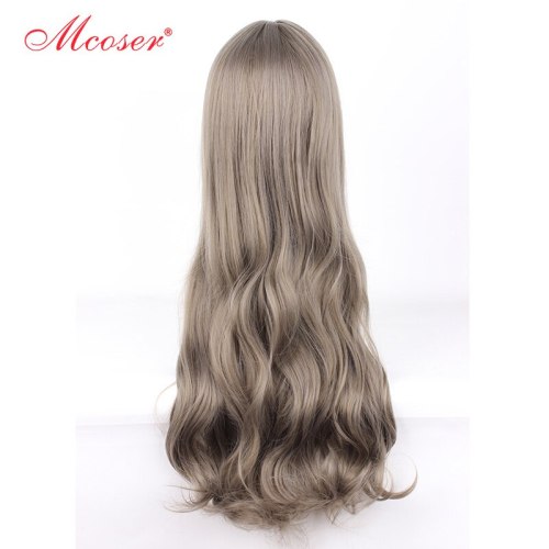 MCOSER 70CM Japan and South Korea Synthetic Hair Air Bang Mix Color Harajuku Cosplay Wig 100% High Temperature Fiber
