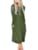 Women Casual Long Sleeve Dresses Empire Waist Loose Dress with Pockets
