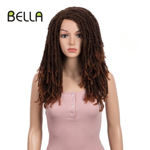 Bella Synthetic Wig For Black Women 22 Crochet Wig Braids Twist Jumbo Dread Faux Locs Long Afro Wig Dreadlock Hair Braiding Wig