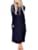 Women Casual Long Sleeve Dresses Empire Waist Loose Dress with Pockets