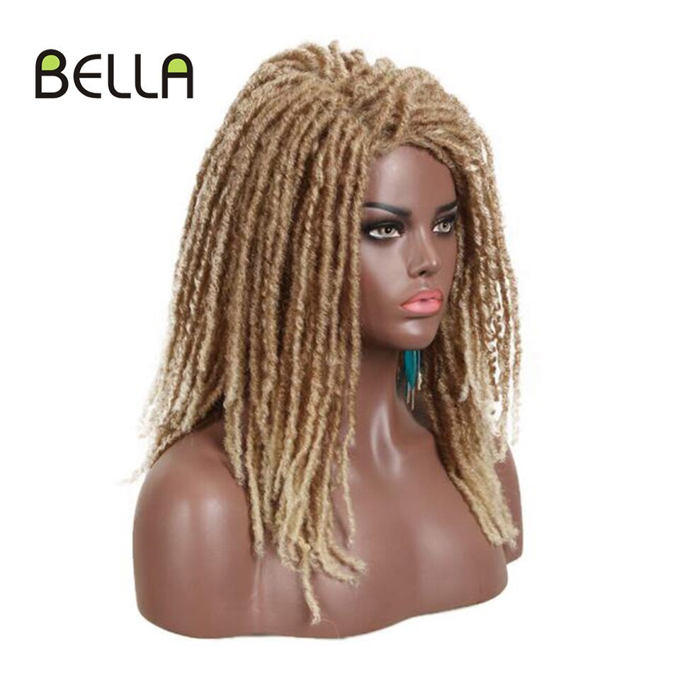 Bella Synthetic Wig For Black Women 22 Crochet Wig Braids Twist Jumbo Dread Faux Locs Long Afro Wig Dreadlock Hair Braiding Wig