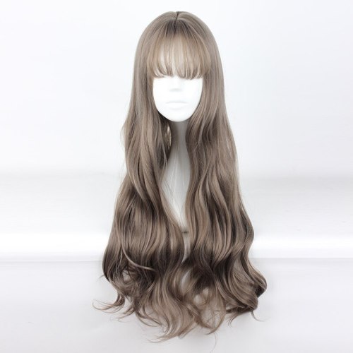 MCOSER 70CM Japan and South Korea Synthetic Hair Air Bang Mix Color Harajuku Cosplay Wig 100% High Temperature Fiber