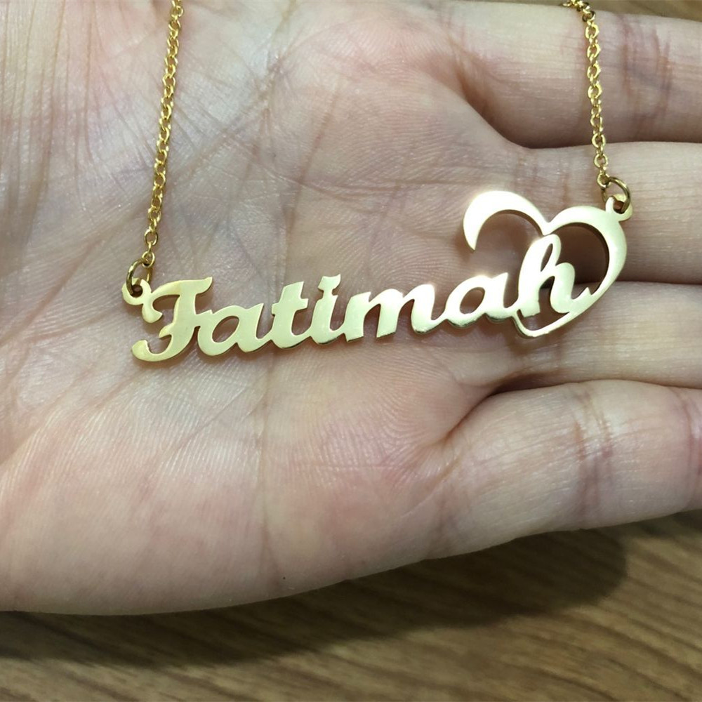 Personalized Iced Name Necklace Stainless Steel Charm Custom Name Jewelry Any Name 11 Font Style To Choose For Girl kids