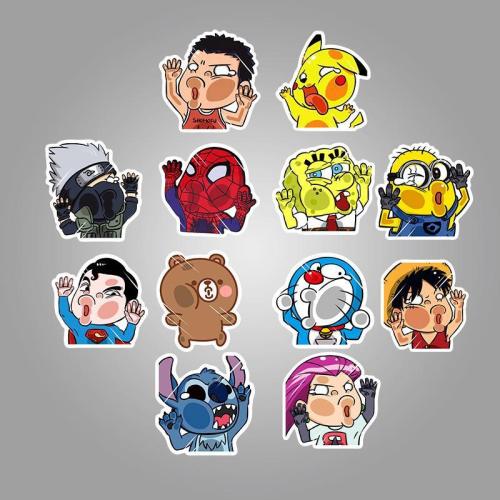 Funny Cartoon Character ( 50 Pcs )
