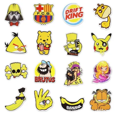 Yellow Cartoon ( 50 Pcs )