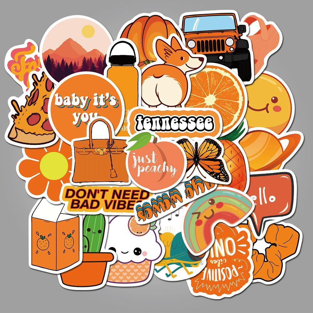 Cute Orange Cartoon ( 50 Pcs )