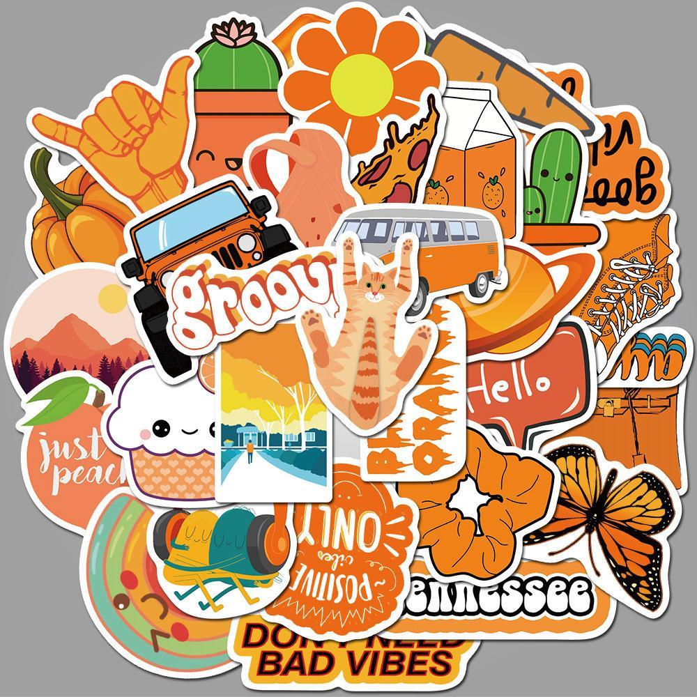 Cute Orange Cartoon ( 50 Pcs )