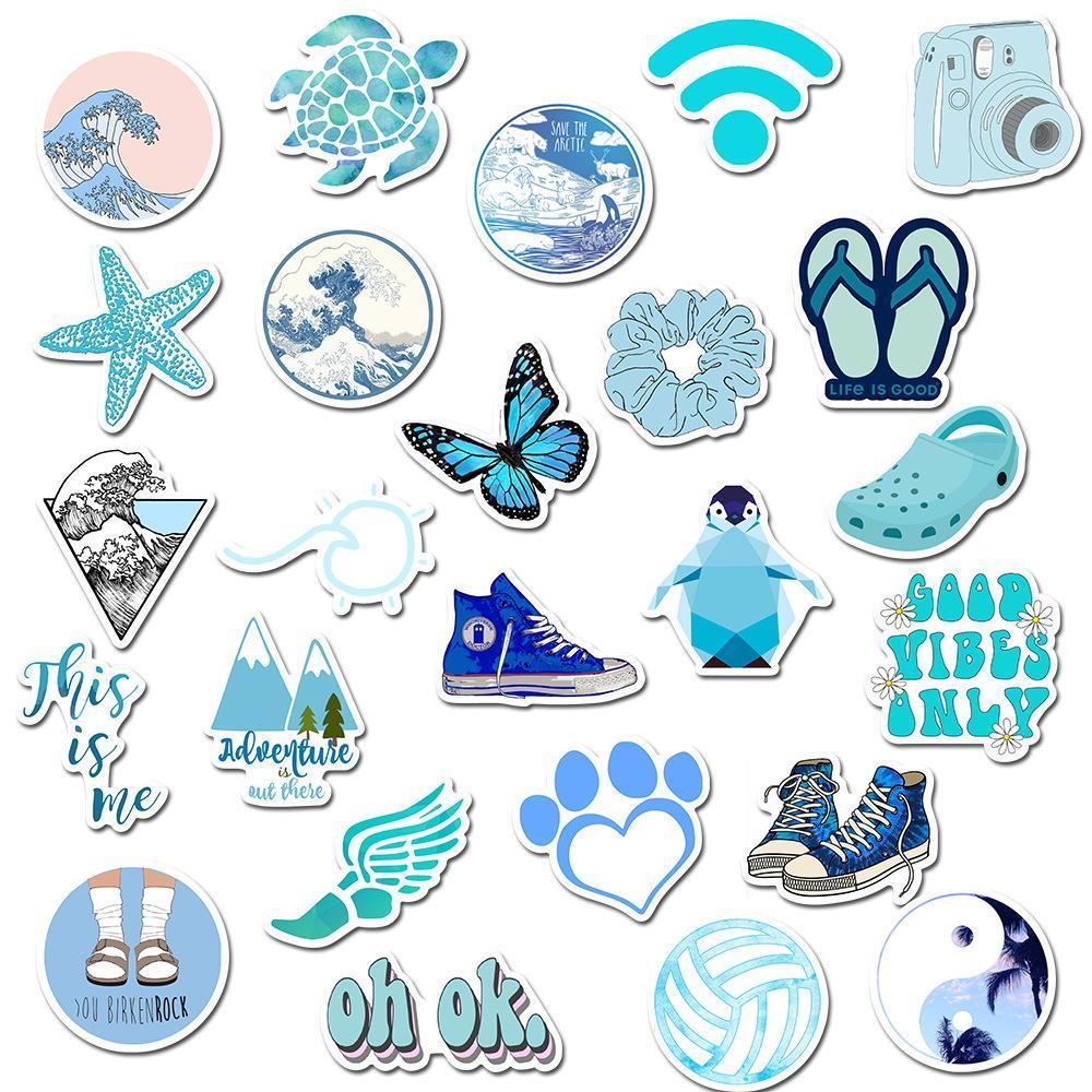 Blue Cartoon ( 50 Pcs )