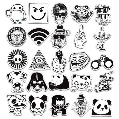 Black and white ( 100 Pcs )