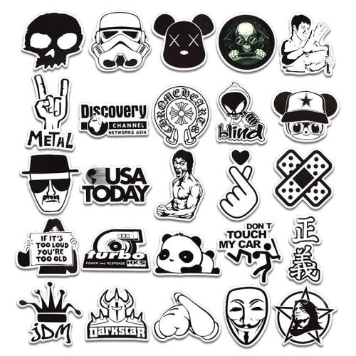Black and white ( 100 Pcs )