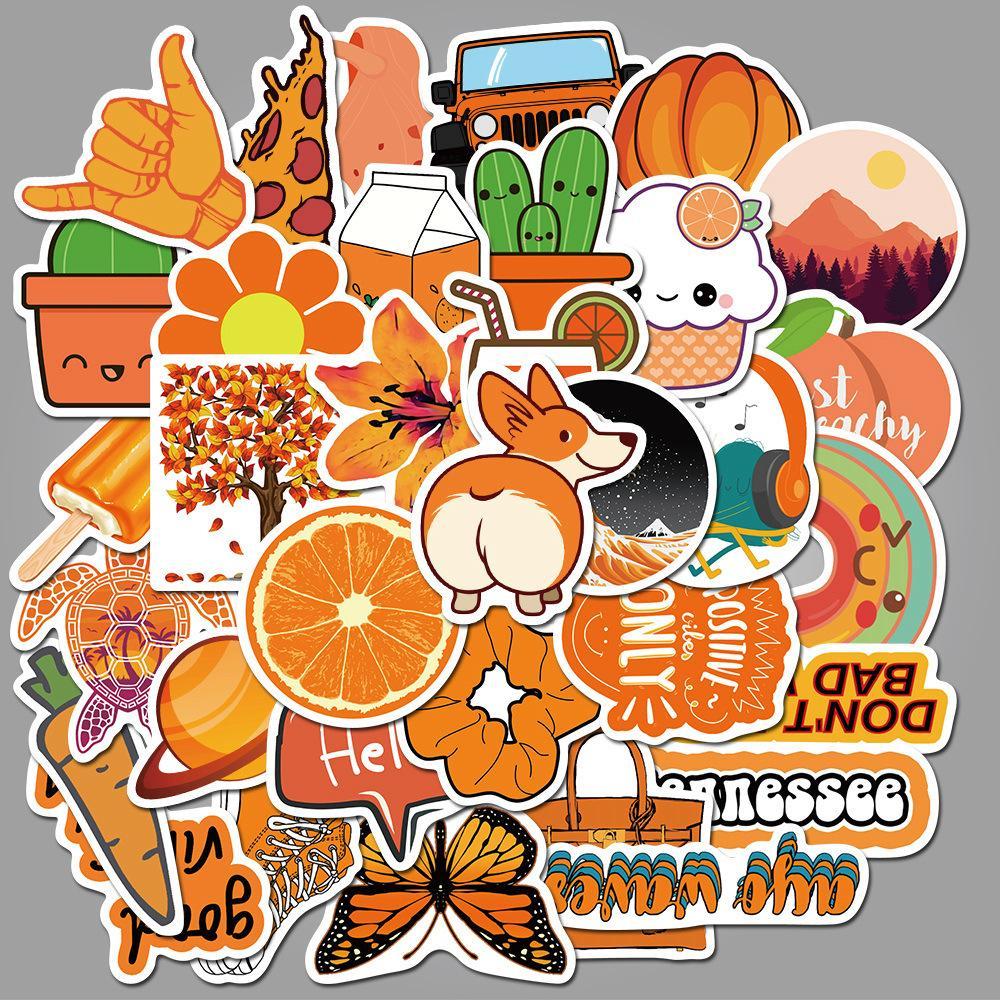 Cute Orange Cartoon ( 50 Pcs )