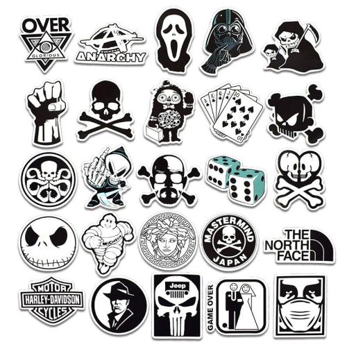 Black and white ( 100 Pcs )
