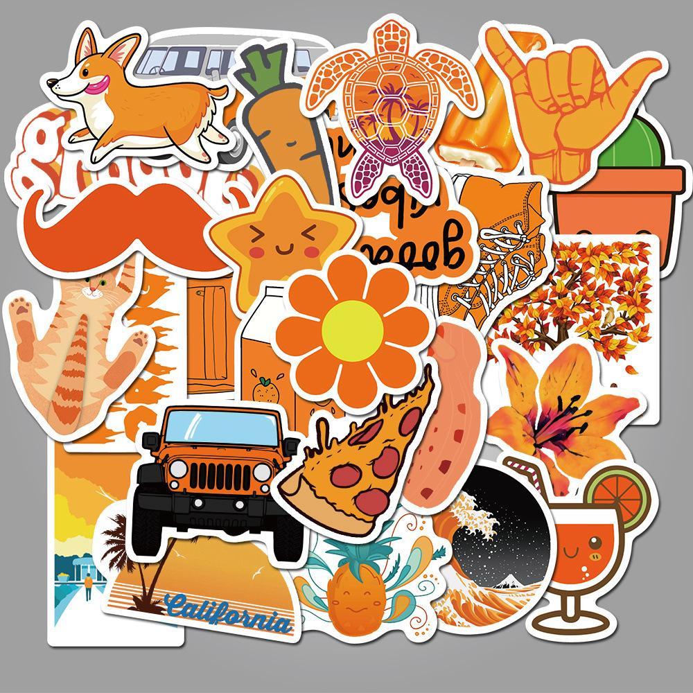 Cute Orange Cartoon ( 50 Pcs )